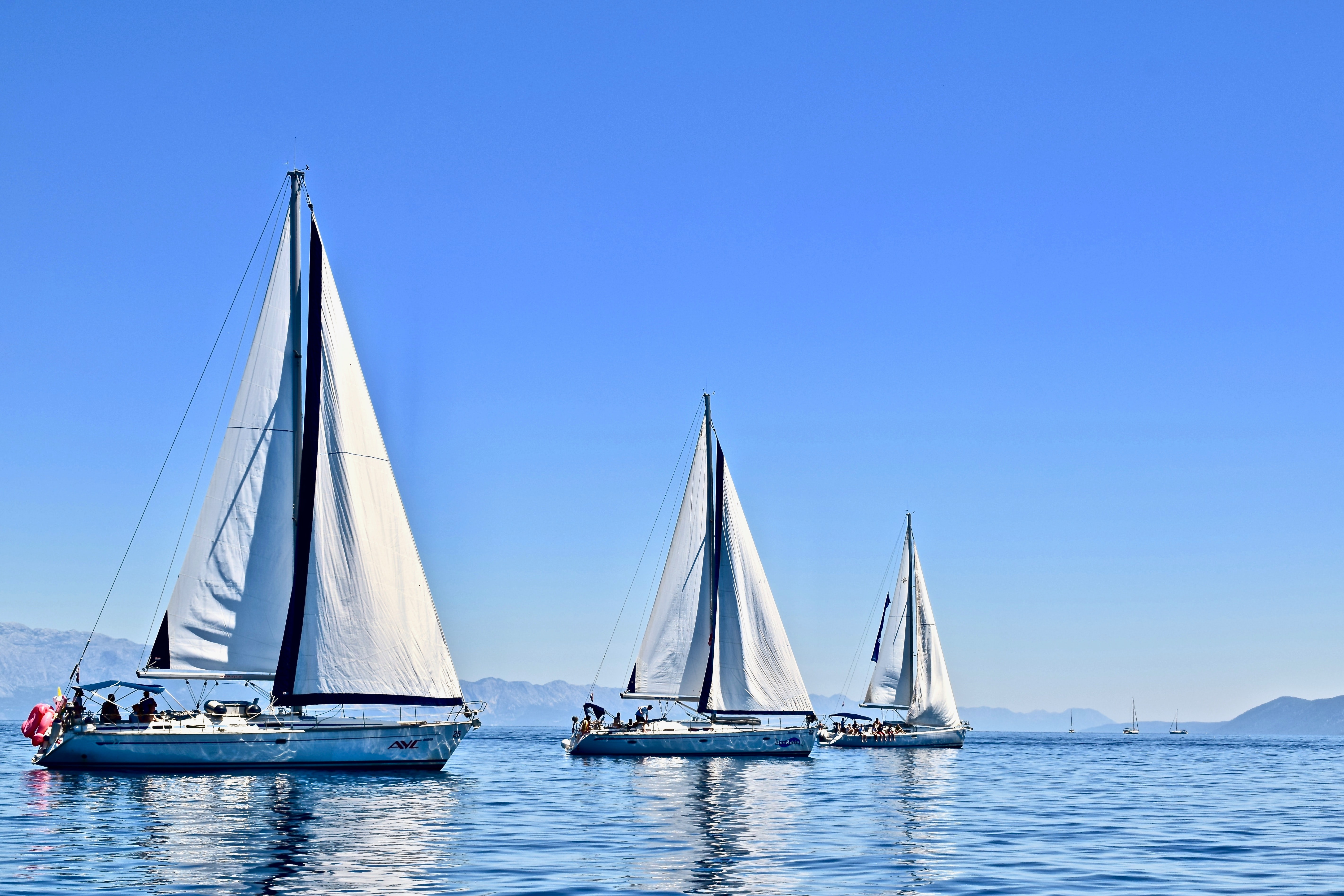 Sailing Boat on the Ocean