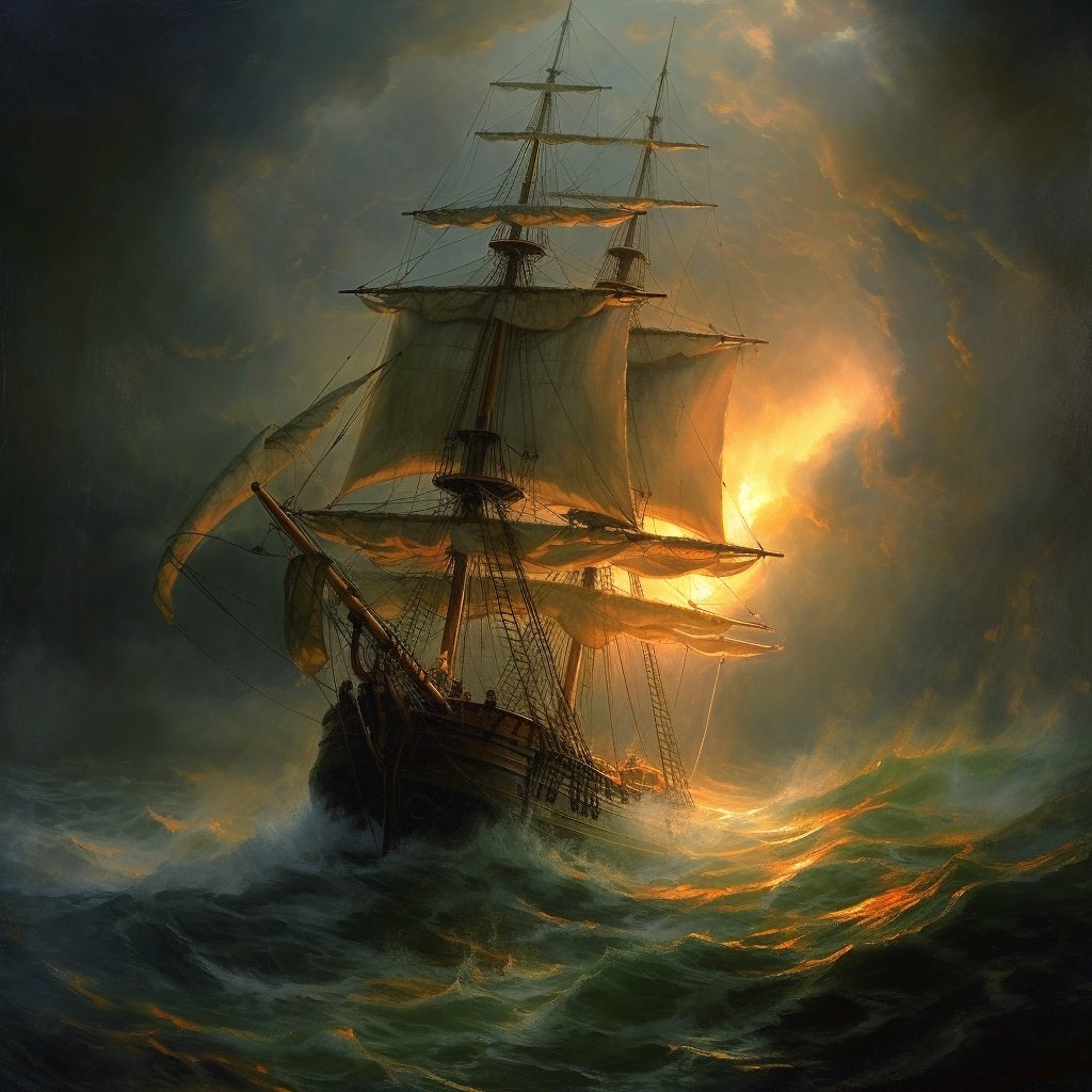 old-monohull-painting-sailing-virgins